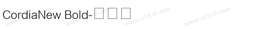 CordiaNew Bold字体转换